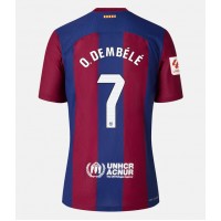 Fotbalové Dres Barcelona Ousmane Dembele #7 Dámské Domácí 2023-24 Krátký Rukáv